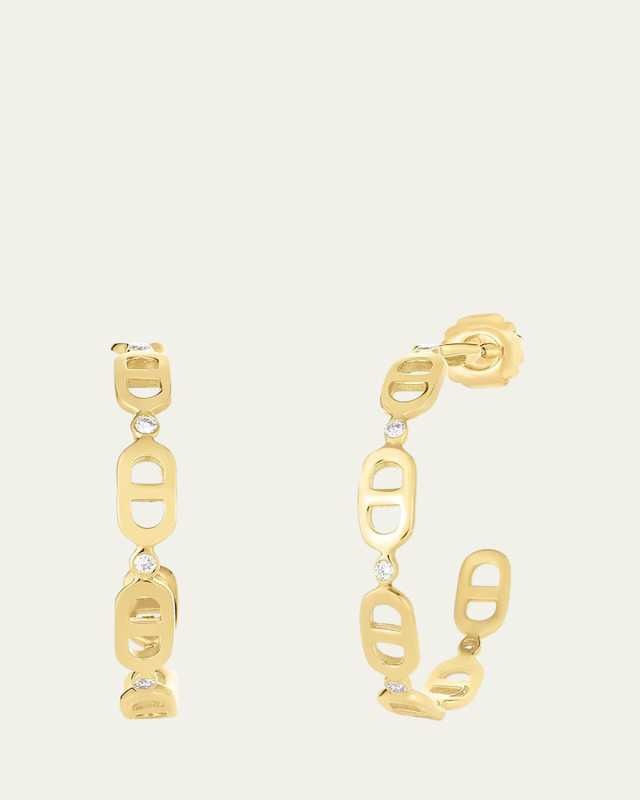 Cheval 18k Gold Hoop Earrings - Small
